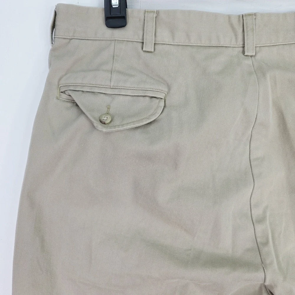 VTG Polo Ralph Lauren Hammond Pants Men 40X32 (Fit 38X31.5) Beige Pleated Cuffed